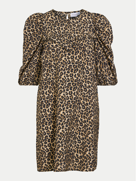 Vila Vila Vestito da giorno Orla 14105031 Marrone Regular Fit