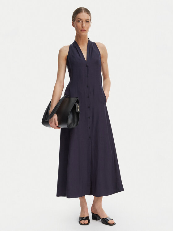 Marella Marella Sommerkleid Girino 2615221031 Dunkelblau Regular Fit