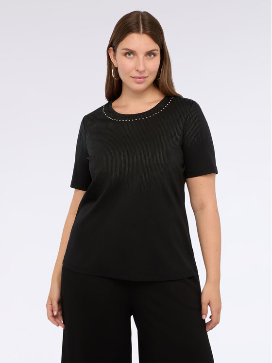 Fiorella Rubino Fiorella Rubino T-shirt G086L008761N033 Nero Regular Fit