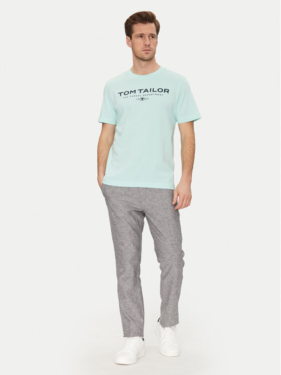 Tom Tailor Tom Tailor Marškinėliai 1045773 Žalia Regular Fit