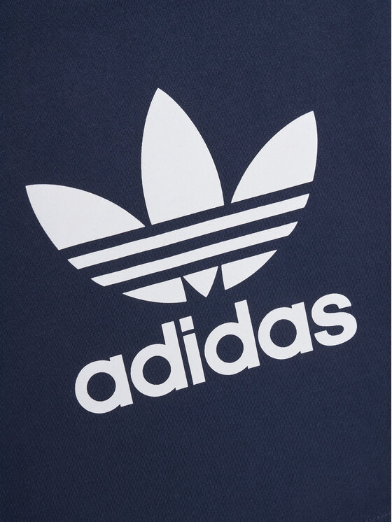 adidas adidas Marškinėliai adicolor Trefoil IY2382 Tamsiai mėlyna Regular Fit
