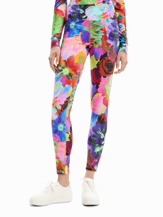 Desigual Desigual Leggings Tulipa 23SWKK07 Šarena Slim Fit