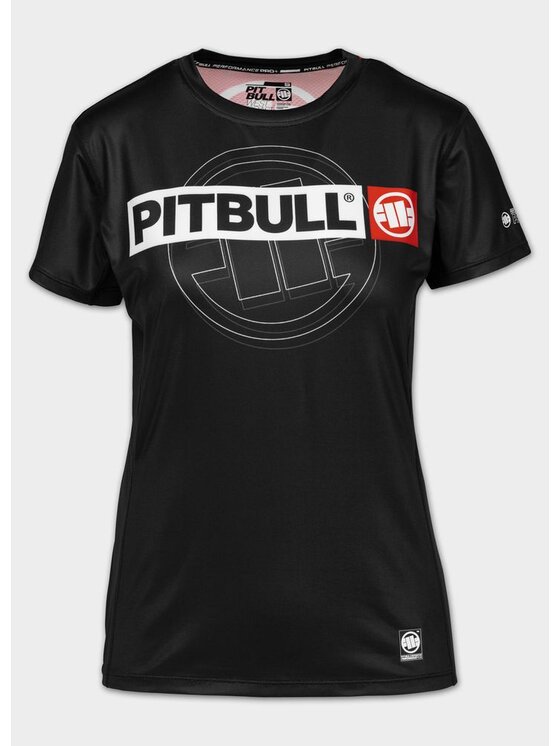 PITBULL PITBULL Koszulka techniczna HILLTOP SPORTS Czarny Regular Fit