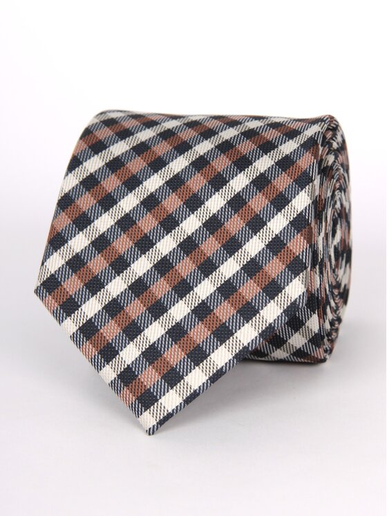 LARS LARS Krawat P3230 Granatowy