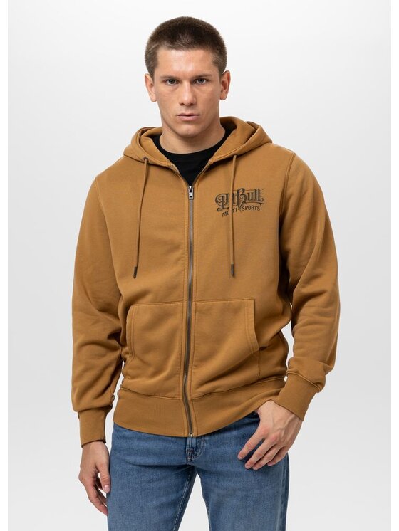 PITBULL PITBULL Bluza Washed MULTISPORT Żółty Regular Fit