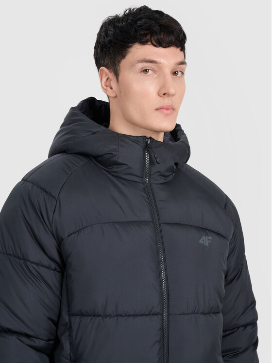 4F 4F Kurtka puchowa MIDSHOP TEXTILE Czarny Regular Fit