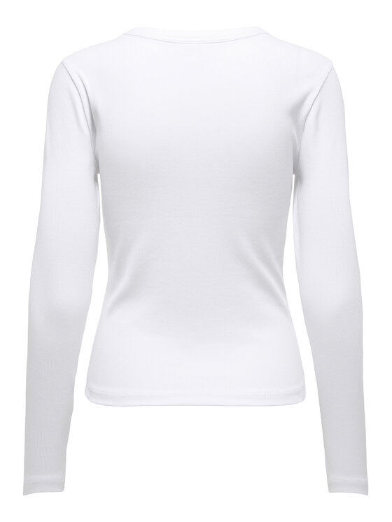 ONLY ONLY Μπλουζάκι Val 15371305 Λευκό Regular Fit
