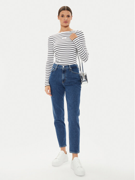 Calvin Klein Jeans Calvin Klein Jeans Traperice J20J223660 Plava Mom Fit