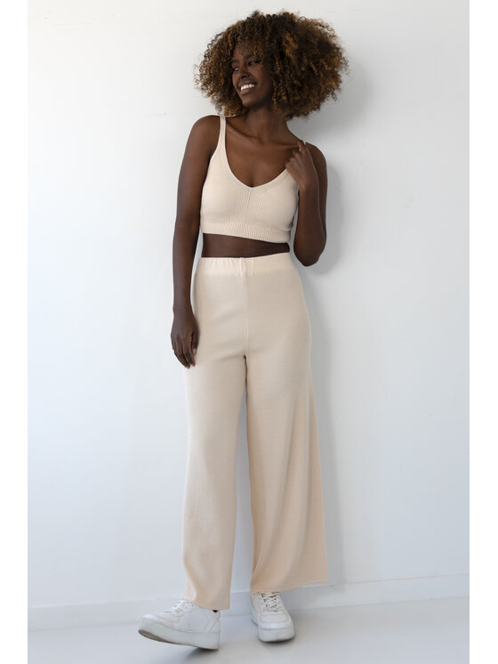 Fobya Fobya Top F2032 Beżowy Basic Fit