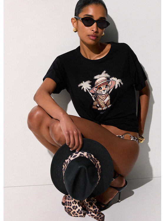 Liu Jo Liu Jo T-Shirt VA6170JS003P9494 Czarny