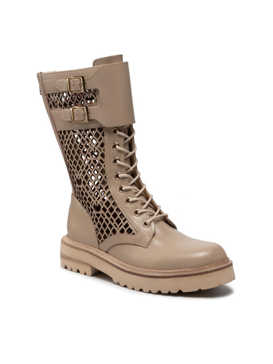 PINKO PINKO Зимни обувки Noemi Stivale PE 22 BLKS1 1H212D Y87W Бежов