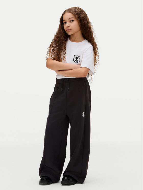 Calvin Klein Jeans Calvin Klein Jeans Donji dio trenerke IG0IG02875 D Crna Wide Leg