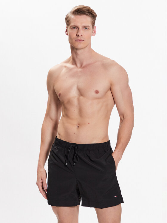 Tommy Hilfiger Tommy Hilfiger Plavecké šortky Essential UM0UM02793 Černá Regular Fit