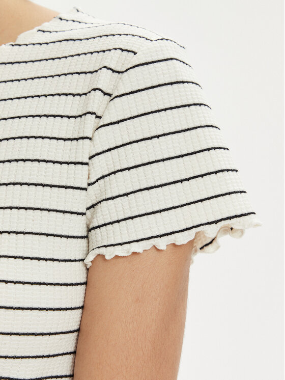 ONLY ONLY T-krekls Anits 15253651 Écru Regular Fit