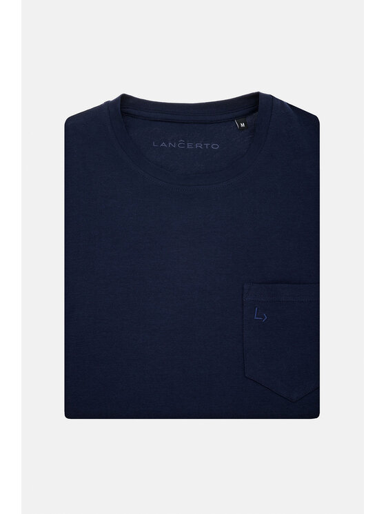 Lancerto Lancerto T-Shirt Roth TS073123000014 Granatowy Regular Fit