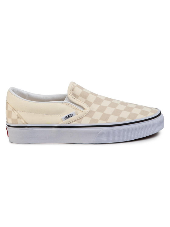 Vans slip sales on beige