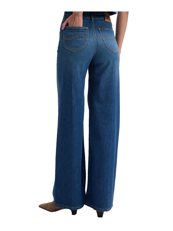 Lee Lee Jeansy 112376785 Niebieski Relaxed Fit
