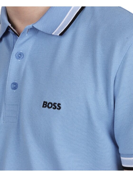 BOSS BOSS Polo 50469055-430 Błękitny Regular Fit