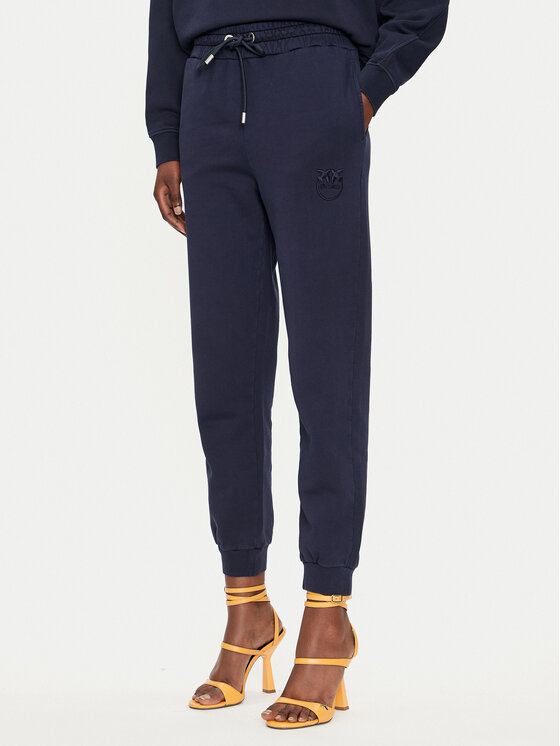 PINKO Pinko Teplákové kalhoty Felpa 100371 A21P Tmavomodrá Regular Fit