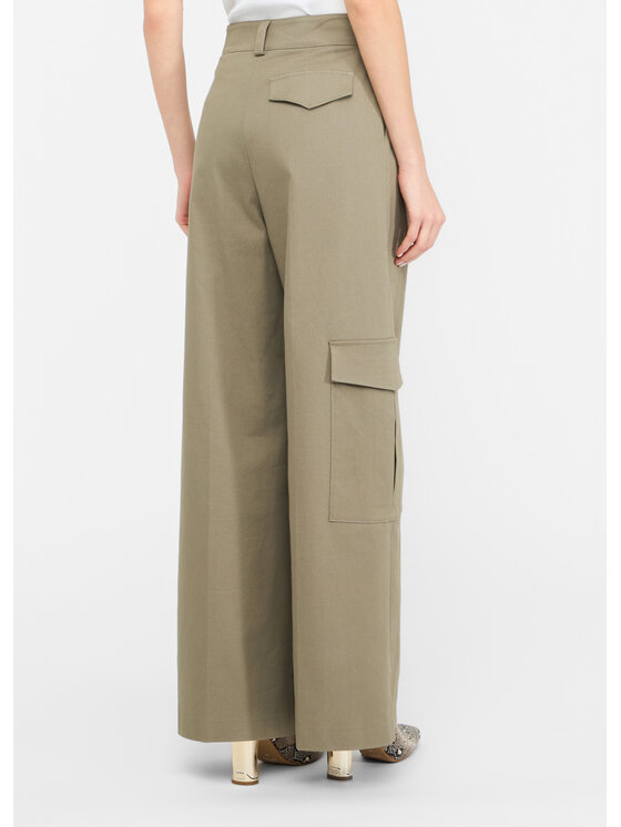 Liu Jo Liu Jo Pantaloni di tessuto CF5351T026AX0707 Verde Regular Fit