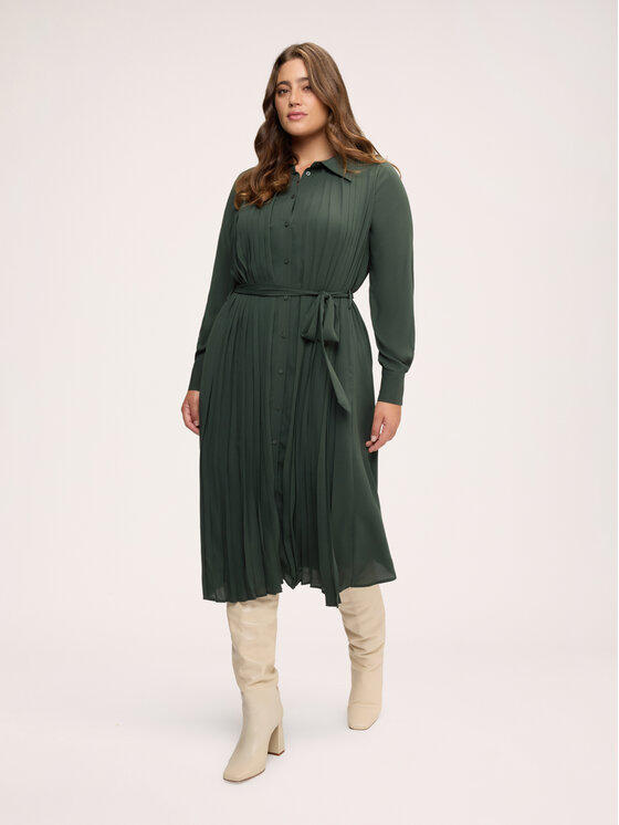 Fiorella Rubino Fiorella Rubino Sukienka codzienna 7093L001290N035 Zielony Regular Fit