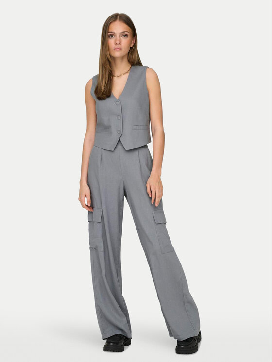 JDY JDY Weste Maya 15324995 Grau Regular Fit
