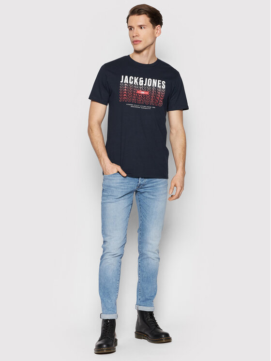 Jack&Jones Jack&Jones Džinsi Glenn 12204334 Zils Slim Fit