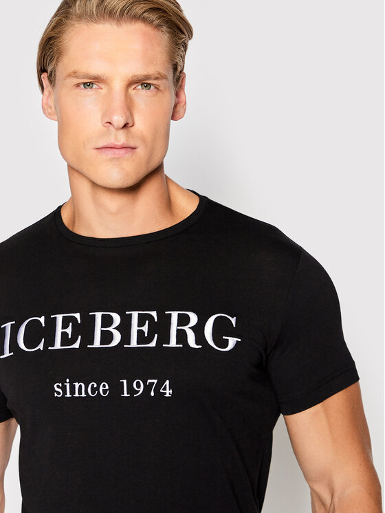 Iceberg Iceberg T-Shirt 22II1P0F0146301 Černá Regular Fit