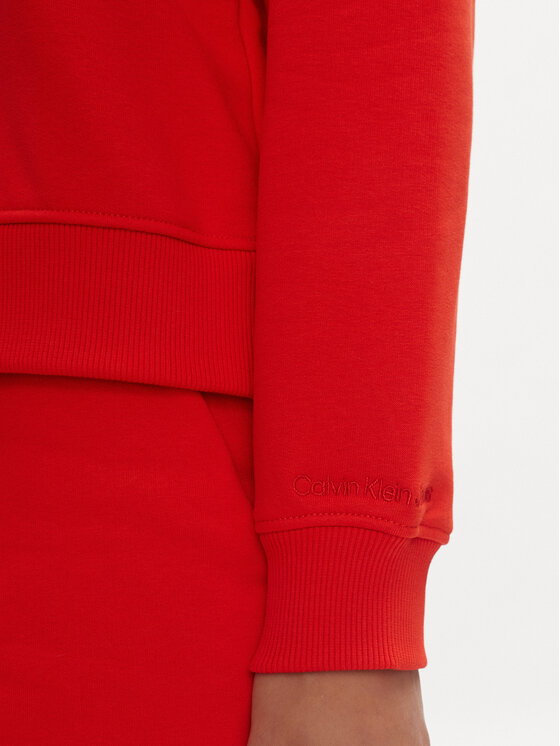 Calvin Klein Jeans Calvin Klein Jeans Pulóver Embro Badge J20J223227 Piros Regular Fit