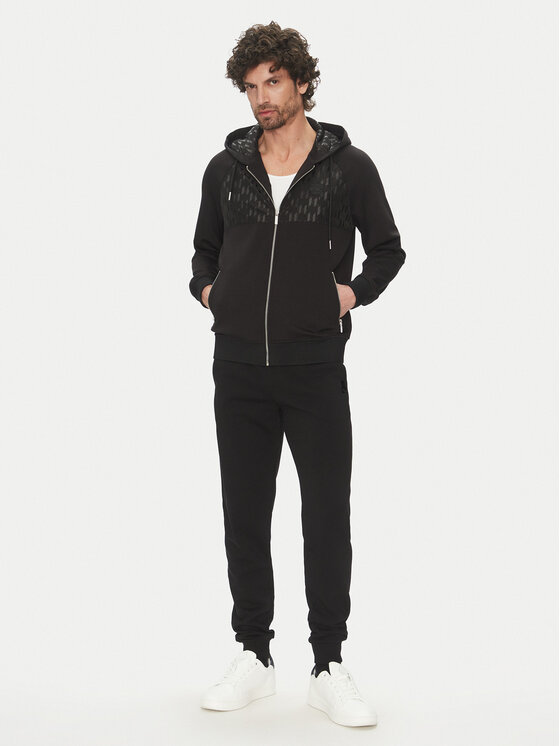 KARL LAGERFELD KARL LAGERFELD Majica dugih rukava 705022 552901 Crna Regular Fit