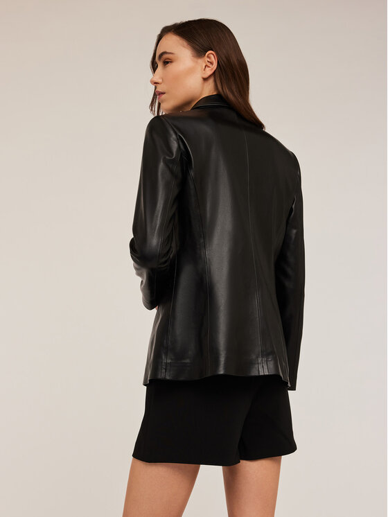 Motivi Motivi Giacca in similpelle Q654Q000835N033 Nero Slim Fit