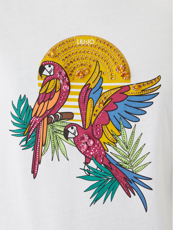 Liu Jo Liu Jo T-Shirt WA6237 JS923 Bílá Regular Fit