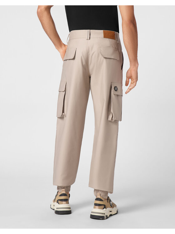 PHILIPP PLEIN PHILIPP PLEIN Spodnie cargo 11591 Beżowy Cargo Fit