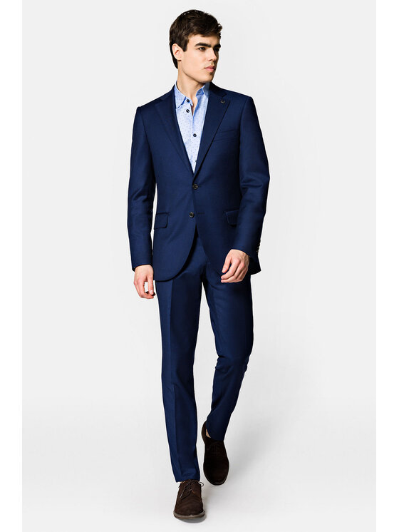 Lancerto Lancerto Garnitur GA073123000007 Granatowy Slim Fit