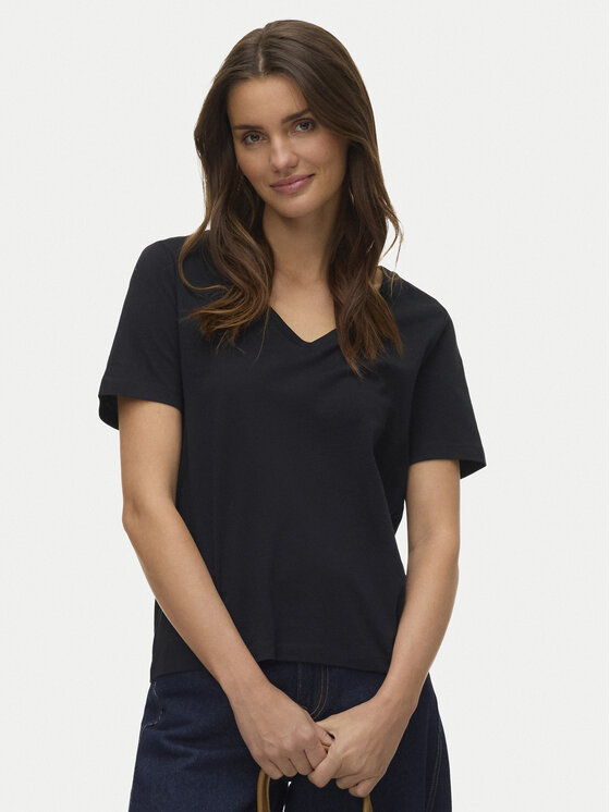Vero Moda Vero Moda T-shirt Paulina 10342926 Crna Regular Fit