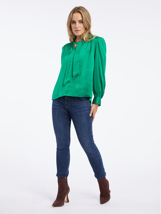 Orsay Orsay Bluzka 630046867000__36 Zielony Regular Fit