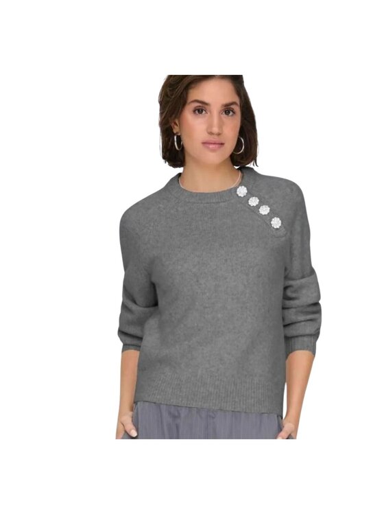 ONLY ONLY Maglione maglia donna Grigio Regular Fit