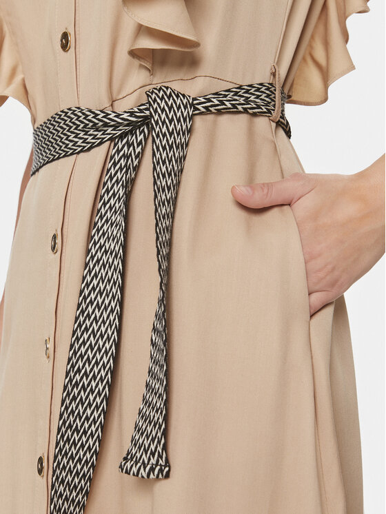Gaudi Gaudi Hemdkleid 411BD15002 Beige Regular Fit
