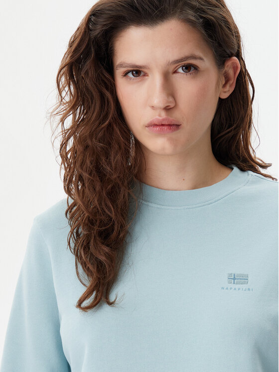 Napapijri Napapijri Felpa B-Nina NP0A4H85 Celeste Regular Fit