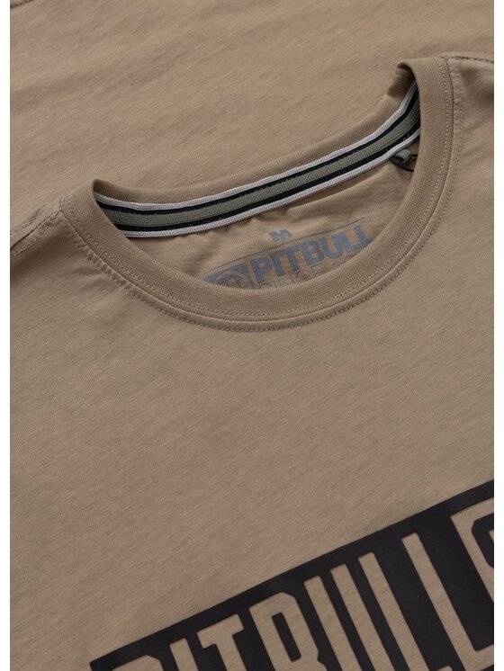 PITBULL PITBULL T-Shirt Koszulka męska EIGHTY NINE DOG L Beżowy Regular Fit