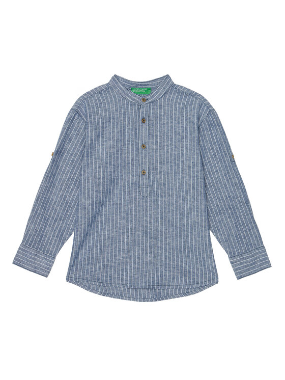 United Colors Of Benetton United Colors Of Benetton Сорочка 52VMCQ03V Голубий Regular Fit