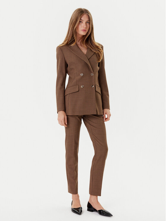 Marella Marella Giacca da abito Agile 2523046201 Marrone Regular Fit