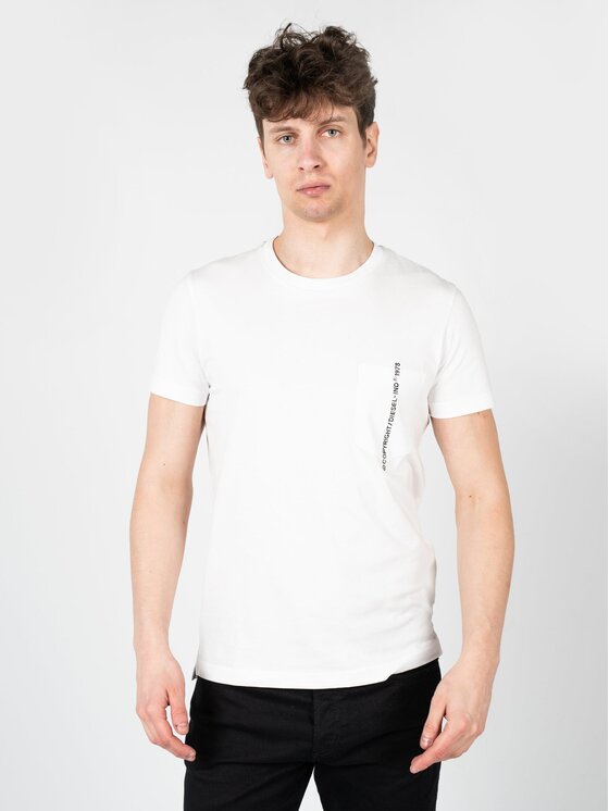 Diesel Diesel T-shirt 00SASJ-0AAXJ- Bianco Regular Fit
