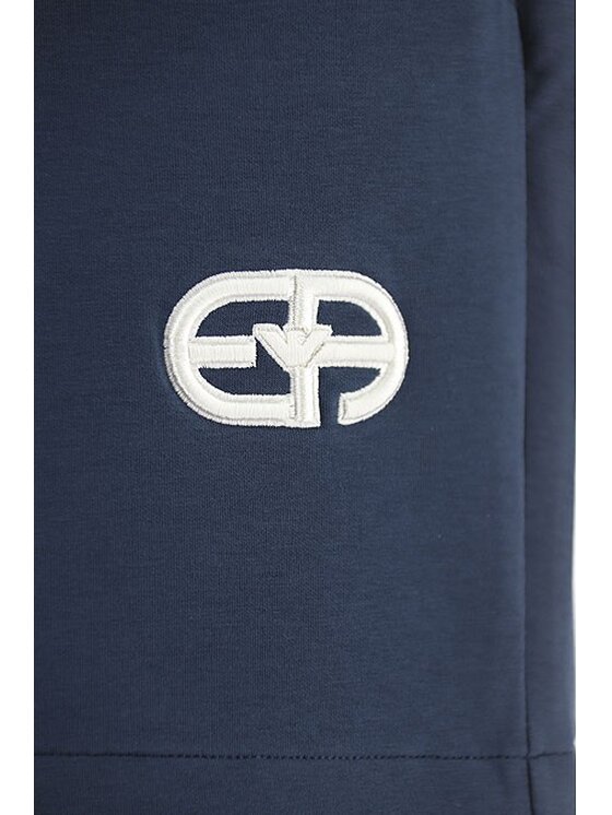 Emporio Armani Emporio Armani Bavlnené šortky 3L1PFU 1JHSZ Tmavomodrá Regular Fit