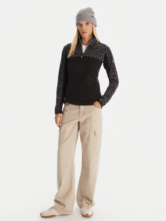 Roxy Roxy Полар Sayna Half Zip ERJFT04831 Черен Regular Fit