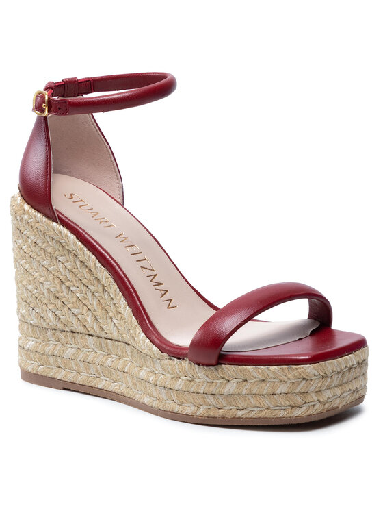 Stuart Weitzman Stuart Weitzman Espadrile Nudist Espadril Wedge S0996 Crvena