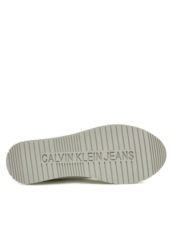 Calvin Klein Jeans Calvin Klein Jeans Sneakersy Runner Laceup Tc YM0YM01187 Bílá