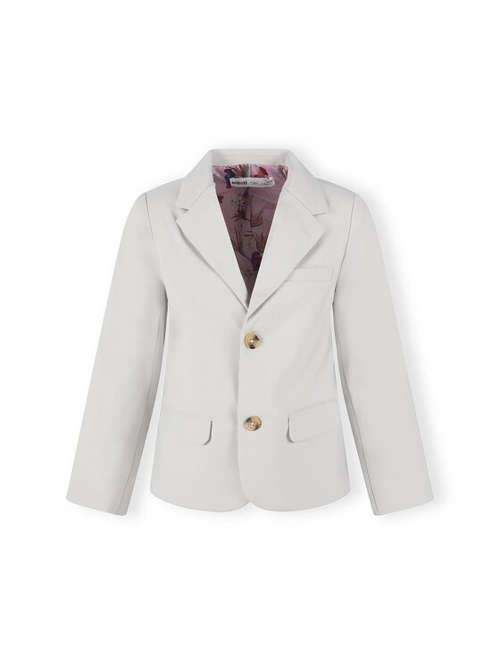 minoti minoti Marynarka 33FORMAL257 Kremowy Regular Fit