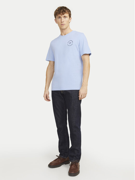 Jack&Jones Jack&Jones Футболка Simon 12269280 Блакитний Standard Fit