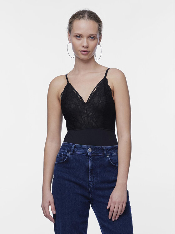 Pieces Body Nichelle 17102107 Nero Slim Fit, taglia : XS